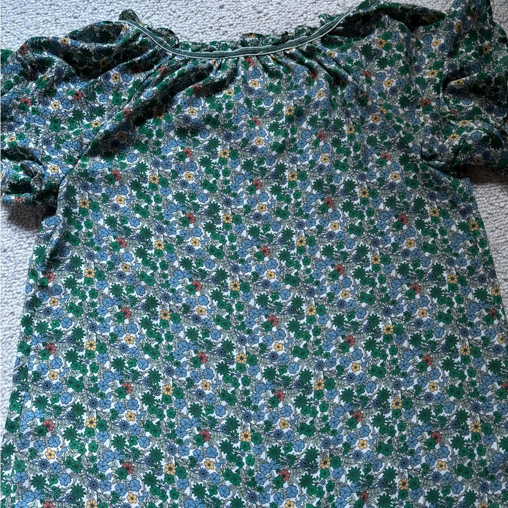 Max studio Floral Ruffle Blouse small - Picture 5 of 10